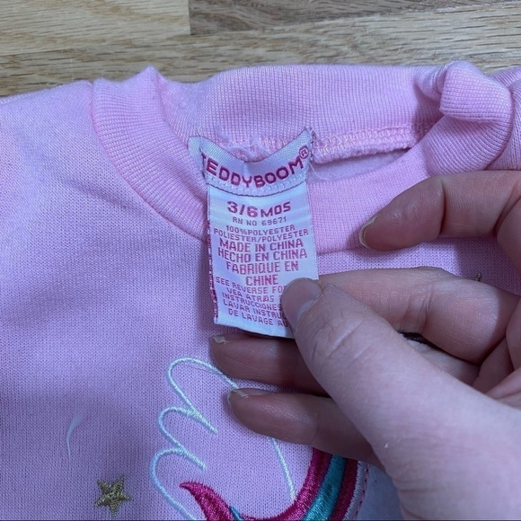 Teddyboom Unicorn Sweatshirt Outfit 3-6 mos - Picture 4 of 7